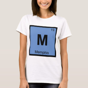M - Memphis Tennessee Chemie Periodensystem T-Shirt