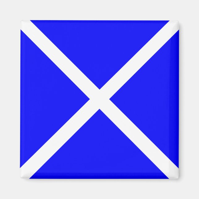 "M" (Mike) Code der Signalflagge Magnet (Vorne)