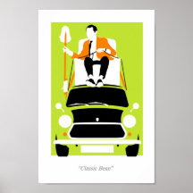 M. Mister Bean classique Mini voiture Poster