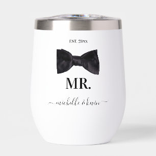 M. & Mme Mariage noir et blanc