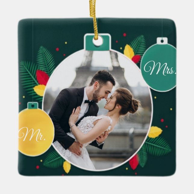 M. & Mme Ornement de Noël personnalisé (Devant)