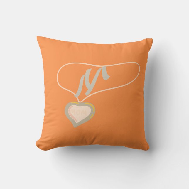 M Monogram Pillow | Custom Mother & Child Decor |  Kissen (Vorderseite)