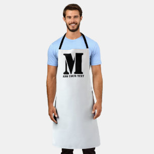 M Monogram Simple Modern Minimalistisch Personalis Schürze