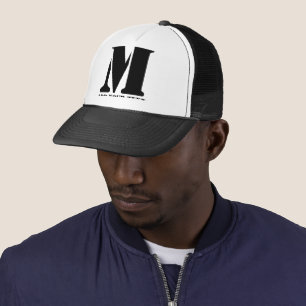 M Monogram Simple Modern Minimalistisch Personalis Truckerkappe