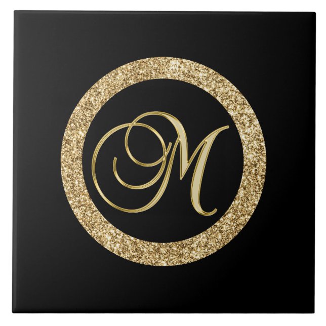 M Monogramm Fliese (Vorderseite)