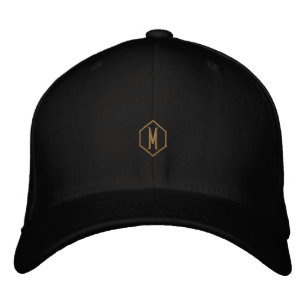 M Monogramm Kombiniert Klassisches Flexfit-Wollpro Bestickte Baseballkappe