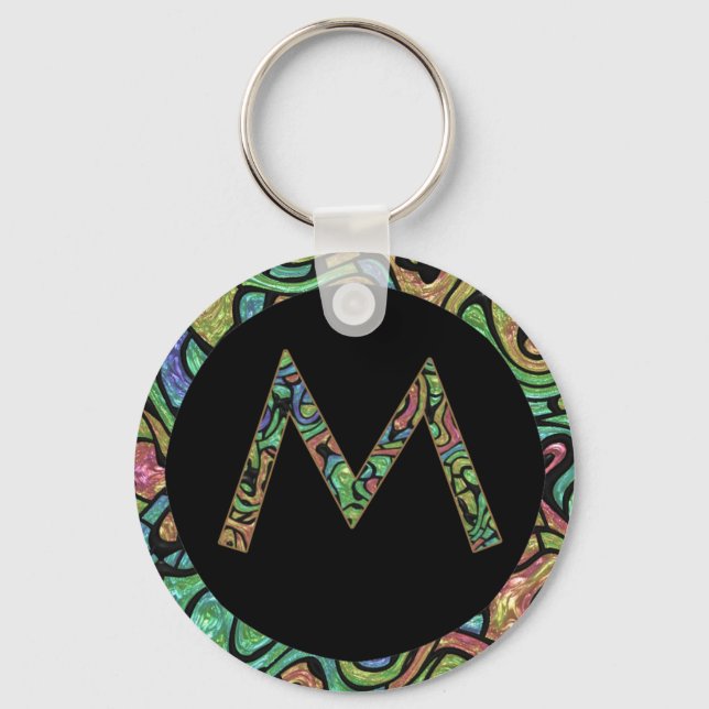 M Monogramm Schlüsselanhänger (Vorderseite)