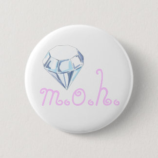 M.O.H Diamond Pink Letters Button