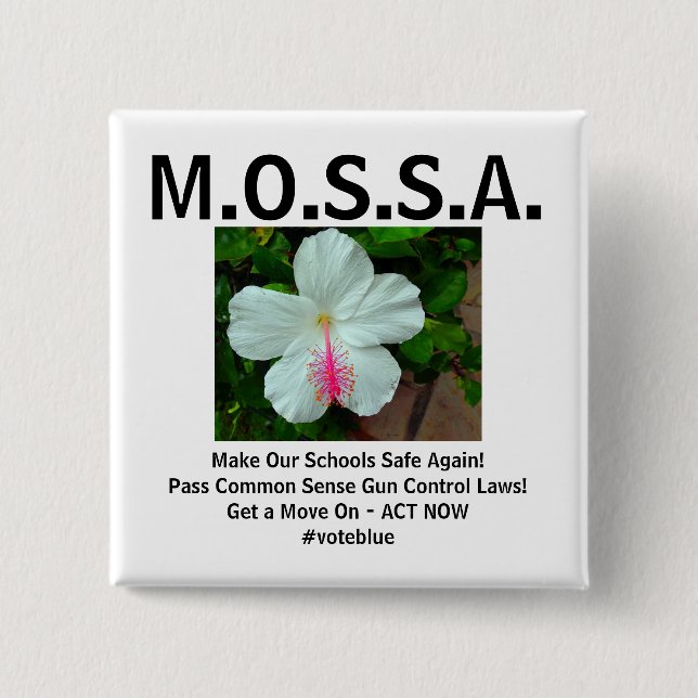 M.O.S.S.A. Knopf Button (Vorderseite)