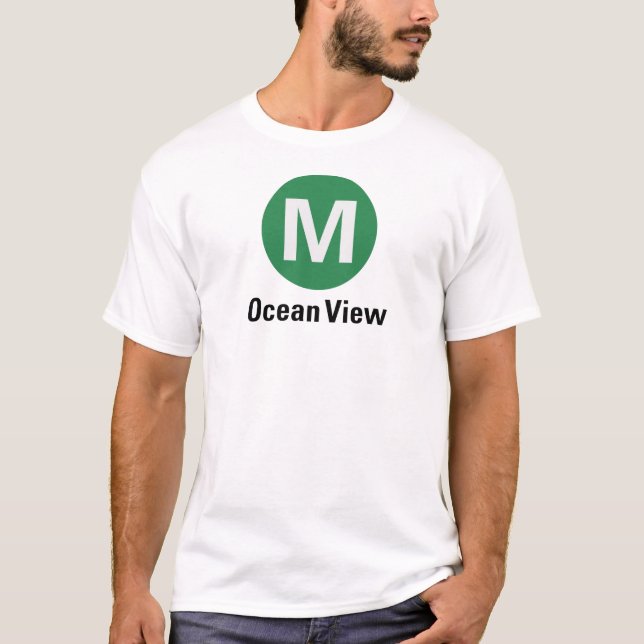 M Ocean View Light T-Shirt (Vorderseite)