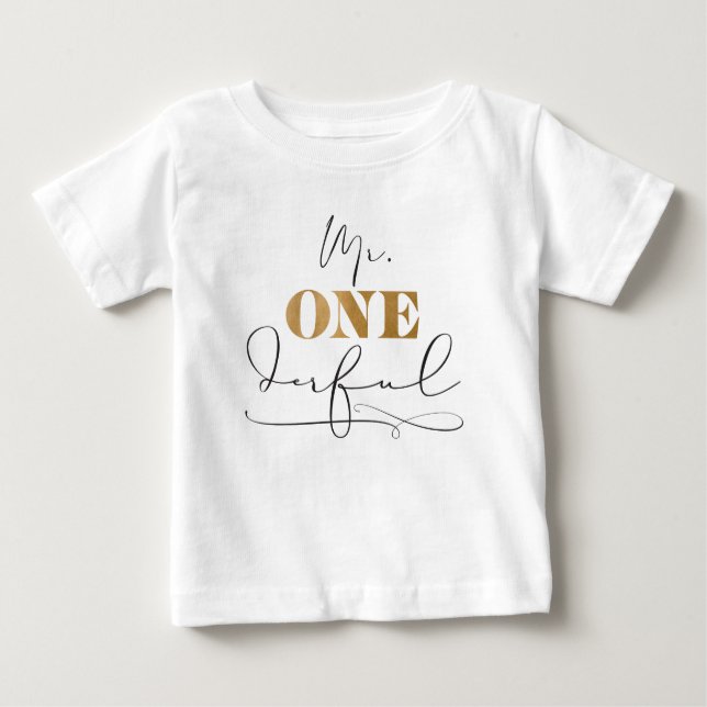 M. Onederful Baby T-Shirt (Devant)