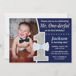 M. ONEderful Birthday Invitation