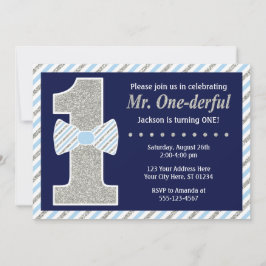 M. ONEderful Birthday Invitation