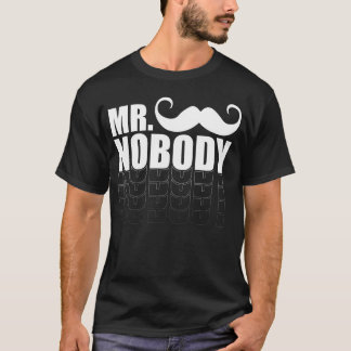 M. Personne T-Shirt Noir Blanc Sondage Sur
