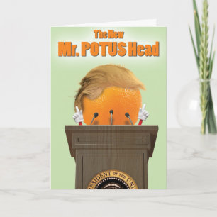 M. Potus Head Trump Carte papier de plaisanterie d