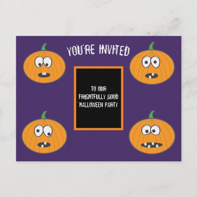 M. Pun ! Carte Invitation Halloween (Devant)