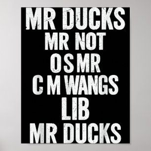M R Enten M R Nicht O S M R Cm Wangs Lib M R Enten Poster
