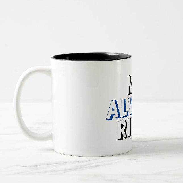 M. Right et M. Toujours droit mari mug (Gauche)
