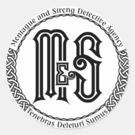 M&S-Aufkleber deutlich Runder Aufkleber