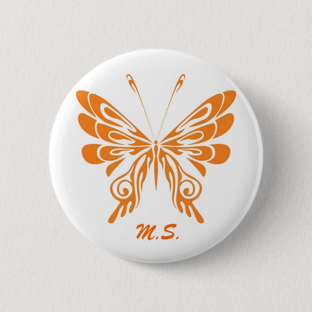 M.S. Schmetterling Button (Vorderseite)