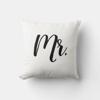 M. Script Mariage de chambre Coussin