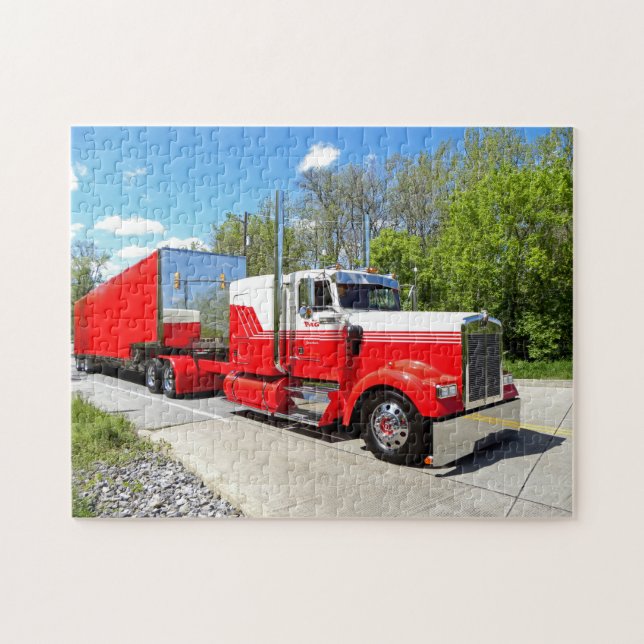 M. Seiten-rotes u. weißes W900L Puzzlespiel (Horizontal)