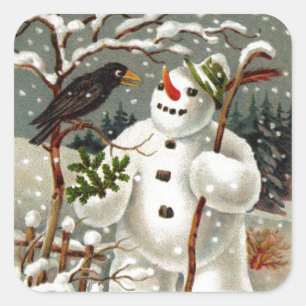 M. Snowman et M. Crow Stickers