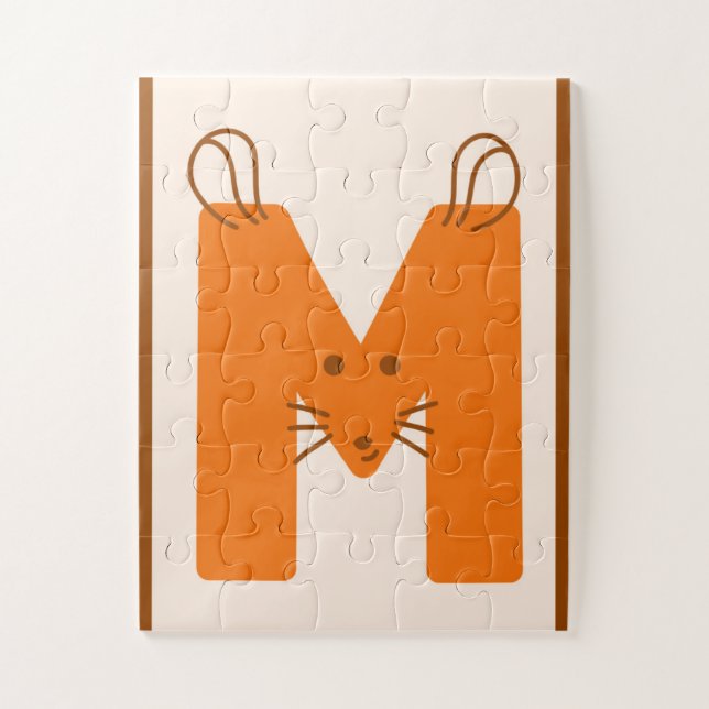 M steht für Maus – Süßes Tier-Alphabet  (Vertikal)
