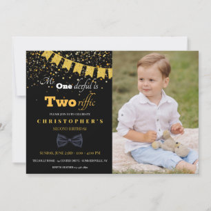 M. Tworiffic Anniversaire Fête Photo Invitation