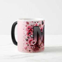 M Valentine Alphabet 3d Verwandlungstasse