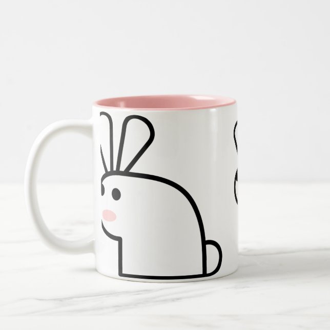 M. White Wabbit Mug (Gauche)