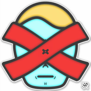 M. X - Personne mystérieuse anonyme v1 Sticker