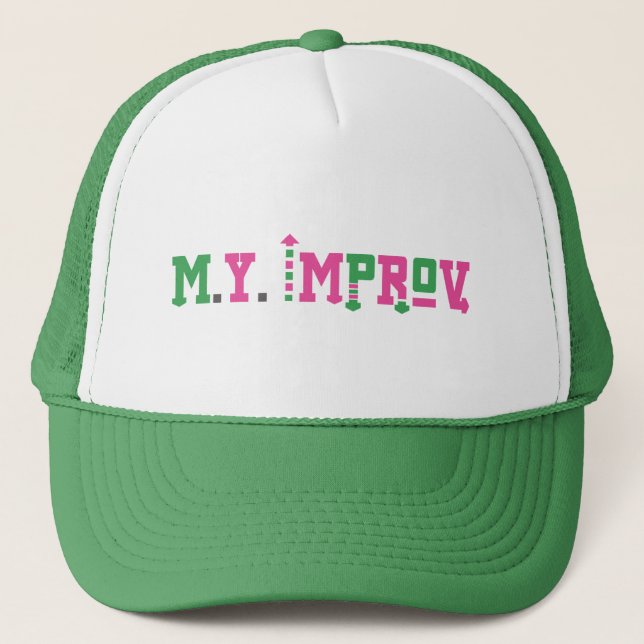 M.Y. Improv Hat - Green Truckerkappe (Vorderseite)
