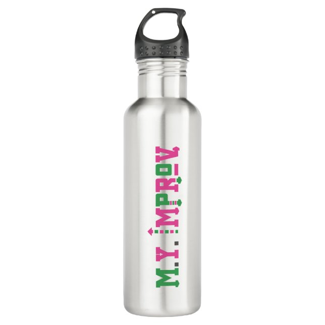 M.Y. Verbesserung der Stahlwasserflasche Edelstahlflasche (Vorderseite)