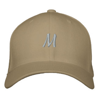 M Zeichen Monogramm Initial Flexfit Wolle Herren Bestickte Baseballkappe