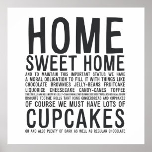 MA020 ZUHAUSE SWEET ZUHAUSE POSTER