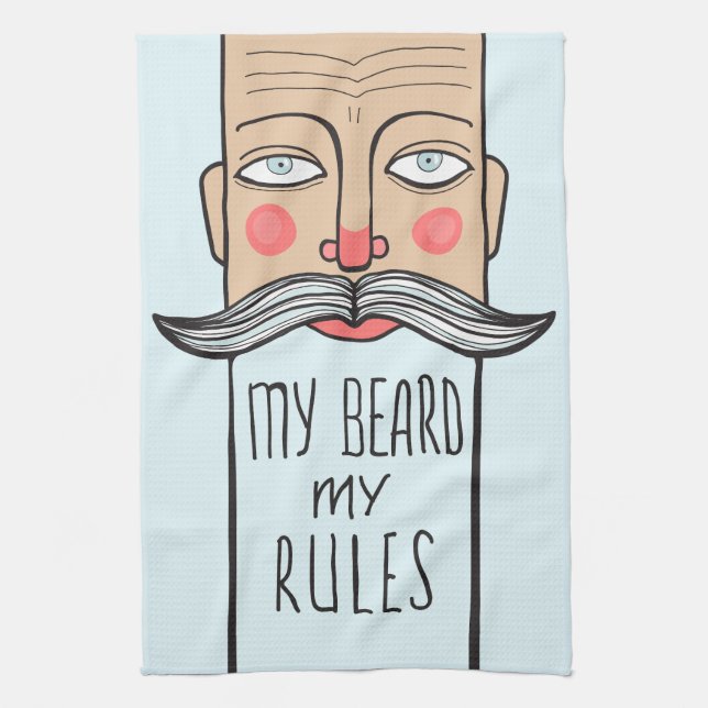 Ma barbe, mes serviettes de cuisine de règles (Vertical)