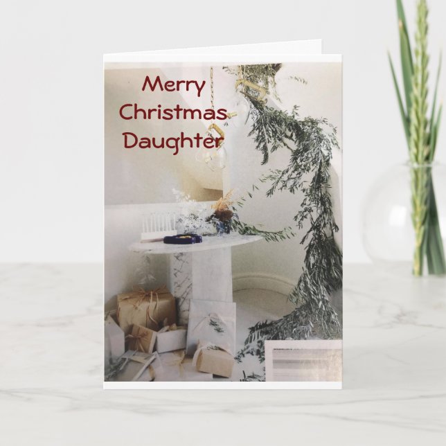 MA BELLE FILLE FAIT DE NOËL UNE CARTE MERRIER (Devant)