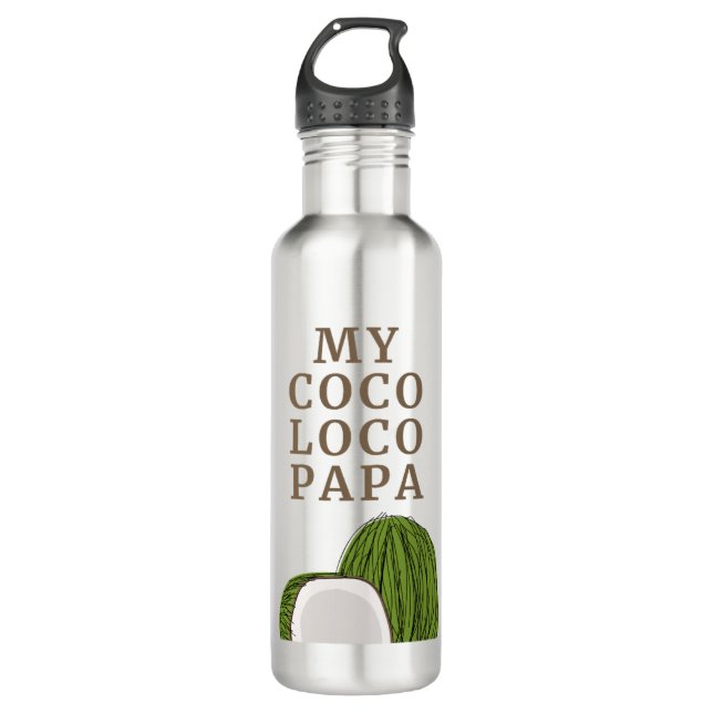 Ma bouteille d'eau Coco Loco Papa (Devant)