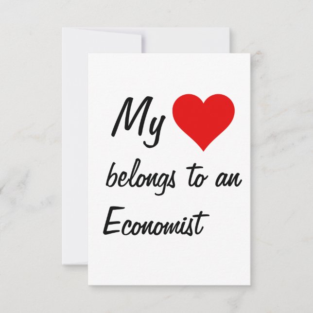 Ma carte appartient à un économiste (Devant)