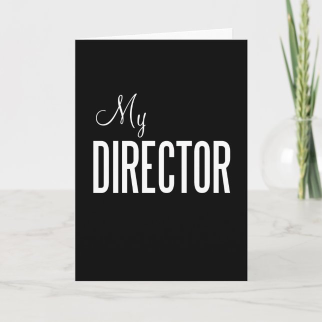 Ma carte de voeux de directeur (coutume) (Devant)