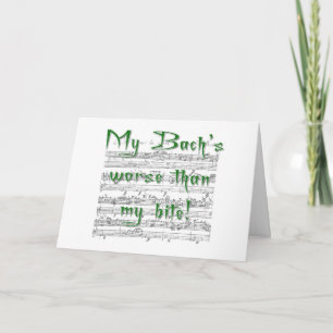 Ma carte de vœux My Bach's Worse than my Bite
