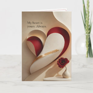 Ma carte romantique « Mon cœur est à vous pour tou