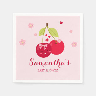 Ma Cherie Cherry Pink Coquette Girl Babydusche Serviette