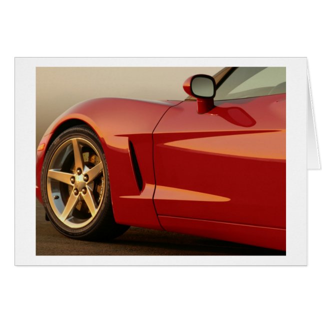 Ma Corvette rouge (Devant horizontal)