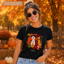 Ma couleur préférée est automne T-shirt personnali