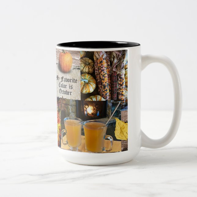 Ma couleur préférée est le Mug d'octobre (Droit)