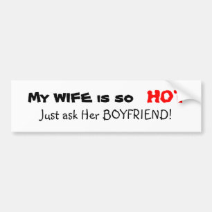 Ma Femme Est Chaud Sticker Bumper