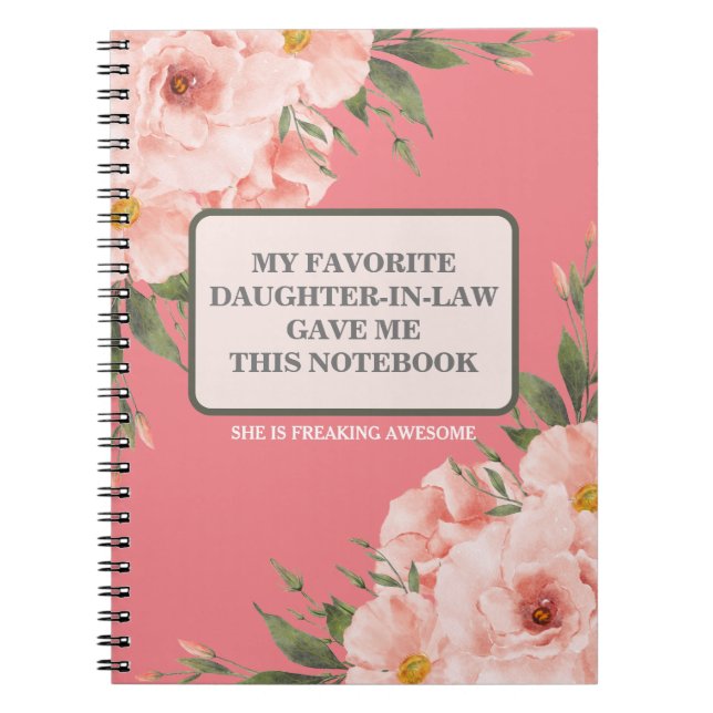 MA FILLEULE PRÉFÉRÉE M'A DONNÉ CE CAHIER (Devant)