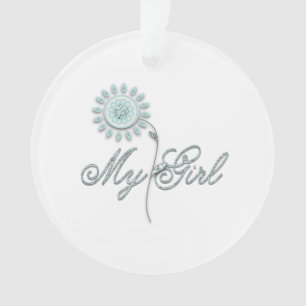 Ma fleur de Teal de fille